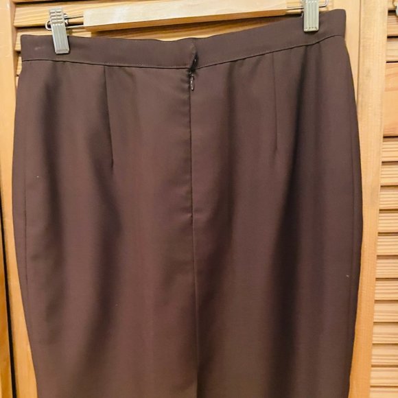 Chocolate Brown Custom Tailored Women's Suit Size 6 - Picture 4 of 6